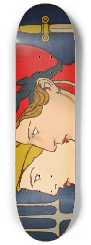 Edwin Howland Blashfield - Emblem of France and Great Britain 8.25 inch art skate deck Edwin Howland Blashfield - Emblem of France and Great Britain 8.25 inch art skate deck