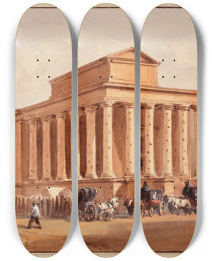 Triptych art skateboard deck of Augustesbastien Bnard Monument Expiatoire Lev La Mmoire Du Duc De Berry Lemplacement De Lancien Opra by Auguste-Sbastien Bnard (1810-1873) Triptych art skateboard deck of Augustesbastien Bnard Monument Expiatoire Lev La Mmoire Du Duc De Berry Lemplacement De Lancien Opra by Auguste-Sbastien Bnard (1810-1873)