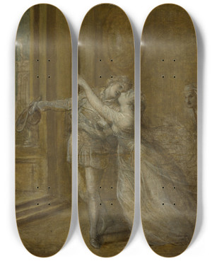 Triptych art skateboard deck of Richard Cosway Hero And Leander by Richard Cosway (1742-1821) Triptych art skateboard deck of Richard Cosway Hero And Leander by Richard Cosway (1742-1821)