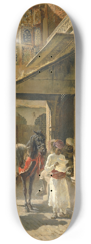 Edwin Lord Weeks - Hindu Merchants 8.25 inch art skate deck