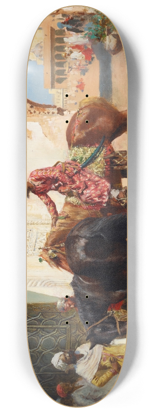 Edwin Lord Weeks - Persian Horse Seller, Bombay 8.25 inch art skate deck