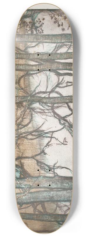 Eero Jrnefelt - Lake Shore with Reeds 8.25 inch art skate deck