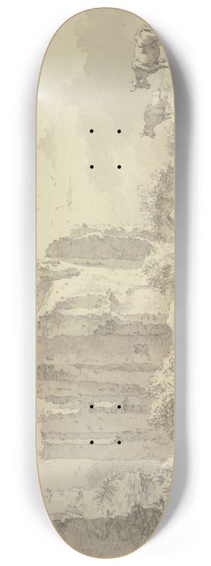 Egbert van Drielst - Ruwine van het huys tBrederode van achteren op te rechten Syde 8.25 inch art skate deck