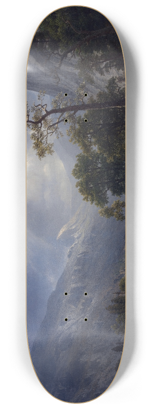 Albert Bierstadt - Mount Starr King, Yosemite 8.25 inch art skate deck