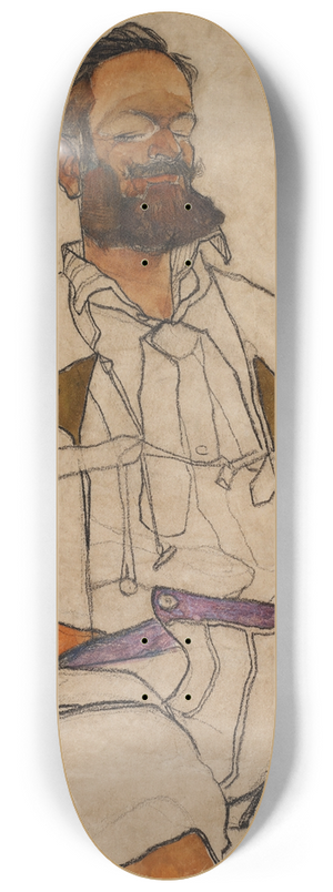 Egon Schiele - Bildnis eines Herren (Carl Reininghaus) 8.25 inch art skate deck