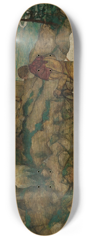 Egon Schiele - Die Vision Des Heiligen Hubertus (The Vision Of St. Hubert) 8.25 inch art skate deck