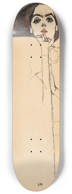 Egon Schiele - Frauenbildnis II 8.25 inch art skate deck