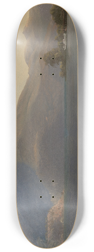 Albert Bierstadt - On the Hudson 8.25 inch art skate deck