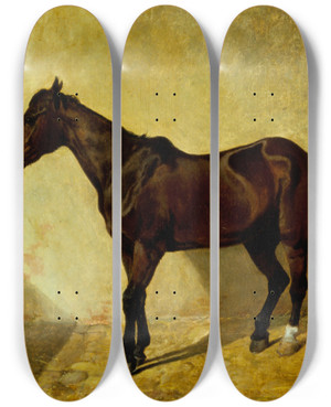 Triptych art skateboard deck of John Frederick Herring Snr Horse by John Frederick Herring Snr (1795-1865) Triptych art skateboard deck of John Frederick Herring Snr Horse by John Frederick Herring Snr (1795-1865)