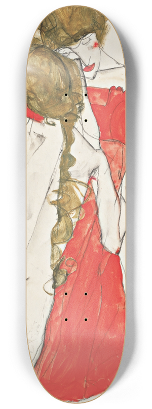 Egon Schiele - Mother and Daughter 8.25 inch art skate deck