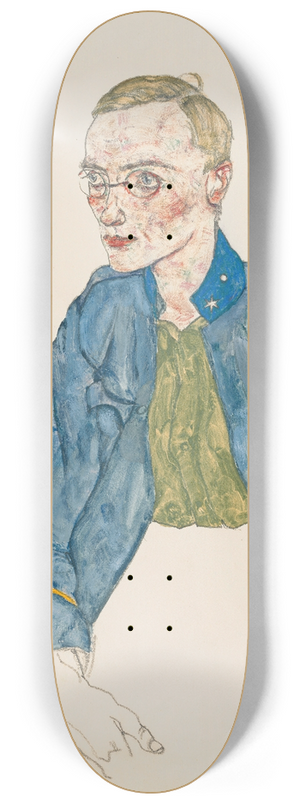 Egon Schiele - One-Year Volunteer Lance-Corporal 8.25 inch art skate deck