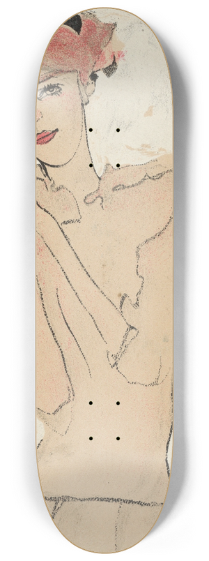 Egon Schiele - Portrait of a Woman 8.25 inch art skate deck
