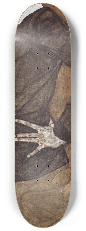 Egon Schiele - Portrait of Erich Lederer 8.25 inch art skate deck