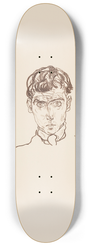 Egon Schiele - Portrait of Paris von Gtersloh 8.25 inch art skate deck