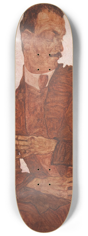 Egon Schiele - Portrt Arthur Roessler 8.25 inch art skate deck