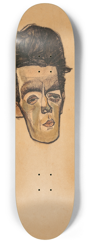 Egon Schiele - Selbstbildnis 8.25 inch art skate deck