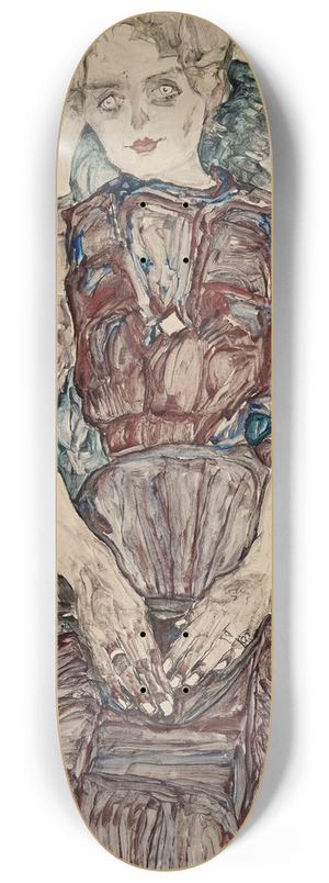 Egon Schiele - Sitzende Frau 8.25 inch art skate deck Egon Schiele - Sitzende Frau 8.25 inch art skate deck