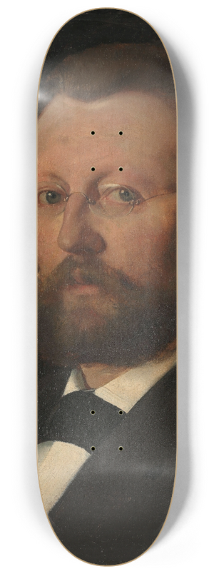 Eilif Peterssen - Portrait of the Painter Christian Meyer Ross 8.25 inch art skate deck