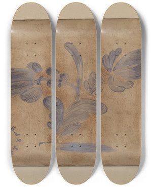 Triptych art skateboard deck of Frank Fumagalli Jug_3 by Frank Fumagalli (20-)