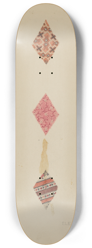 Eleanor Gausser - Patches from Quilt 8.25 inch art skate deck