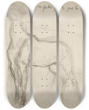 Triptych art skateboard deck of Edgar Degas Cheval_2 by Edgar Degas (1834-1917) Triptych art skateboard deck of Edgar Degas Cheval_2 by Edgar Degas (1834-1917)