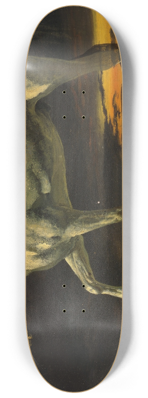 Albert Bierstadt - White Horse and Sunset 8.25 inch art skate deck