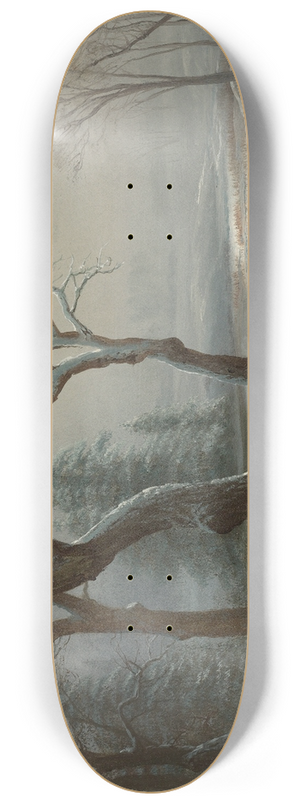 Albert Bierstadt - Winter In Yosemite 8.25 inch art skate deck