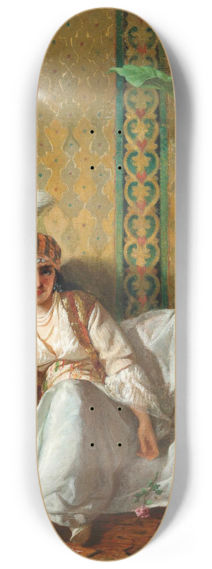 Eleuterio Pagliano - A harem beauty 8.25 inch art skate deck