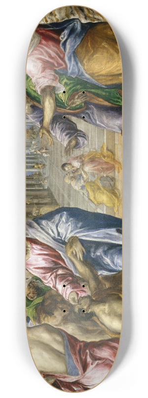 El Greco (Domenikos Theotokopoulos) - Christ Healing the Blind 8.25 inch art skate deck