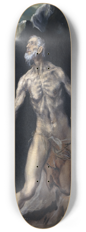 El Greco (Domenikos Theotokopoulos) - Saint Jerome 8.25 inch art skate deck