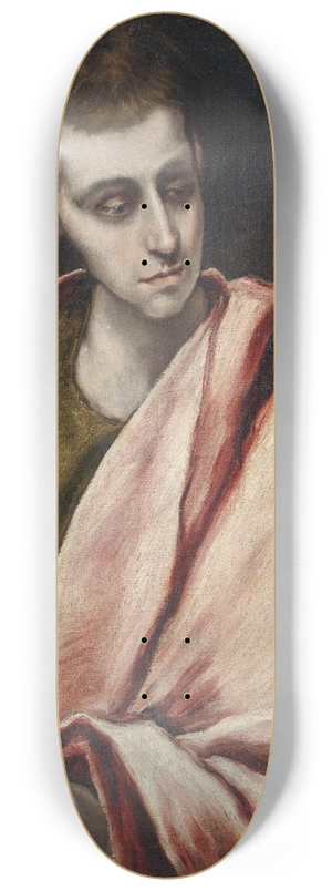 El Greco (Domenikos Theotokopoulos) - St. John 8.25 inch art skate deck