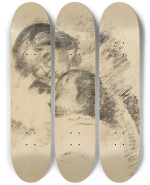 Triptych art skateboard deck of Pierreauguste Renoir Une Mre Et Deux Enfants by Pierre-Auguste Renoir (1841-1919) Triptych art skateboard deck of Pierreauguste Renoir Une Mre Et Deux Enfants by Pierre-Auguste Renoir (1841-1919)