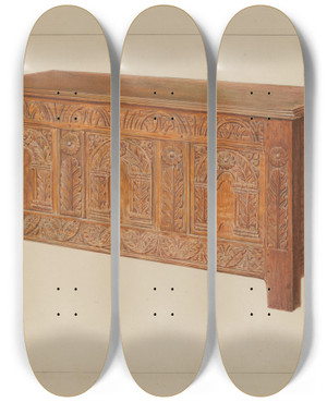 Triptych art skateboard deck of Charles Squires Chest_2 by Charles Squires Triptych art skateboard deck of Charles Squires Chest_2 by Charles Squires