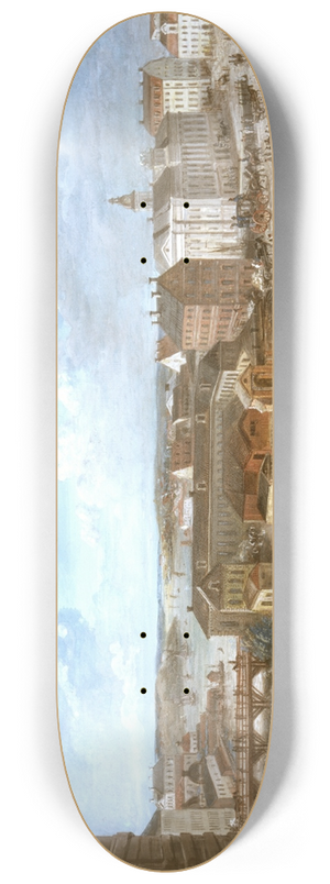 Elias Martin - View of Stockholm from the Royal Castle. 8.25 inch art skate deck Elias Martin - View of Stockholm from the Royal Castle. 8.25 inch art skate deck