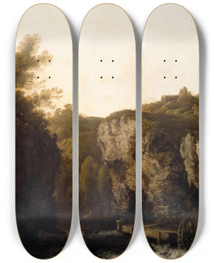 Triptych art skateboard deck of George Barret A View Near Avoca by George Barret (1767-1842) Triptych art skateboard deck of George Barret A View Near Avoca by George Barret (1767-1842)