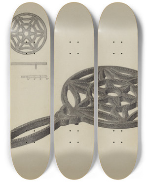 Triptych art skateboard deck of Herman Bader Pa German Flatiron Holder_2 by Herman Bader Triptych art skateboard deck of Herman Bader Pa German Flatiron Holder_2 by Herman Bader