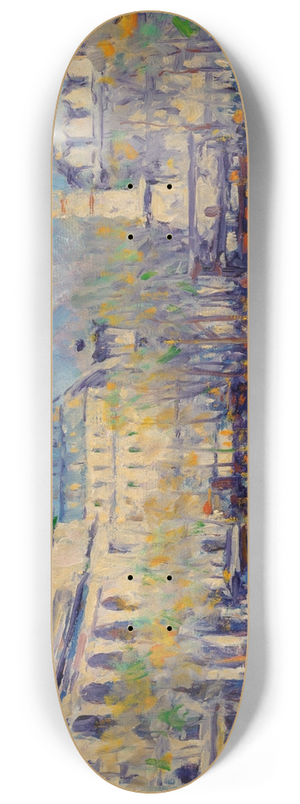 Elie Anatole Pavil - Fontaine du Palmier, Place du Chtelet, Paris 8.25 inch art skate deck