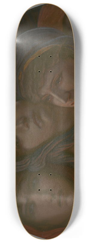 Elihu Vedder - A Glimpse into Hell, or Fear 8.25 inch art skate deck