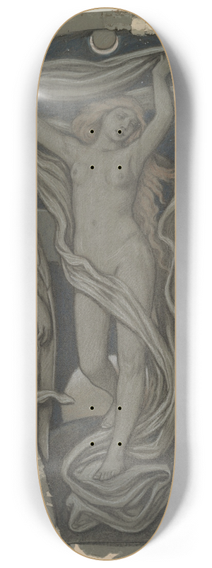 Elihu Vedder - Cartoon for Luna 8.25 inch art skate deck