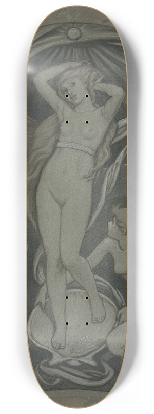Elihu Vedder - Cartoon forVenus 8.25 inch art skate deck Elihu Vedder - Cartoon forVenus 8.25 inch art skate deck