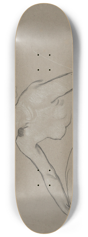 Elihu Vedder - Studies for Figure ofSpring 8.25 inch art skate deck Elihu Vedder - Studies for Figure ofSpring 8.25 inch art skate deck