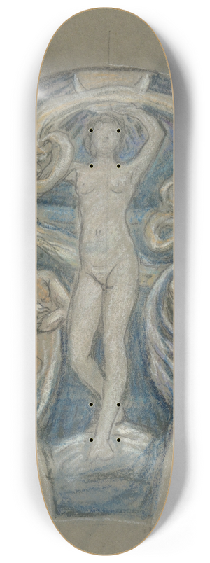 Elihu Vedder - Study forLuna 8.25 inch art skate deck