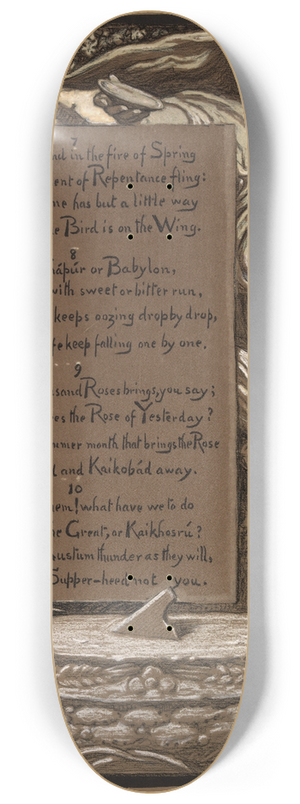 Elihu Vedder - The Invitation 8.25 inch art skate deck