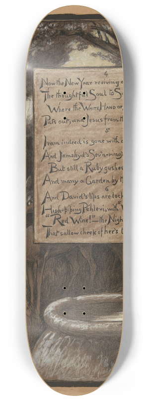 Elihu Vedder - The Thoughtful Soul to Solitude Retires 8.25 inch art skate deck