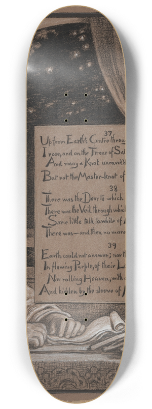 Elihu Vedder - Vain Questioning 8.25 inch art skate deck