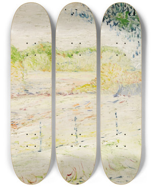 Triptych art skateboard deck of Robert Mortier Untitled by Robert Mortier (1878-1940)