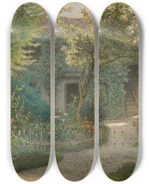 Triptych art skateboard deck of Jeanfranois Millet Thodore Rousseaus House In Barbizon by Jean-Franois Millet (1814-1875) Triptych art skateboard deck of Jeanfranois Millet Thodore Rousseaus House In Barbizon by Jean-Franois Millet (1814-1875)