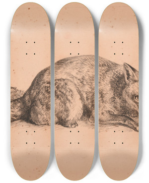 Triptych art skateboard deck of Jacquesraymond Brascassat Tude De Renard by Jacques Raymond Brascassat (1804-1867) Triptych art skateboard deck of Jacquesraymond Brascassat Tude De Renard by Jacques Raymond Brascassat (1804-1867)