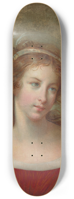 Elisabeth Louise Vige Le Brun - Portrait de femme en robe rouge 8.25 inch art skate deck