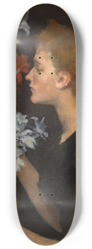Elizabeth Adela Forbes - Portrait of Marion Kerr 8.25 inch art skate deck